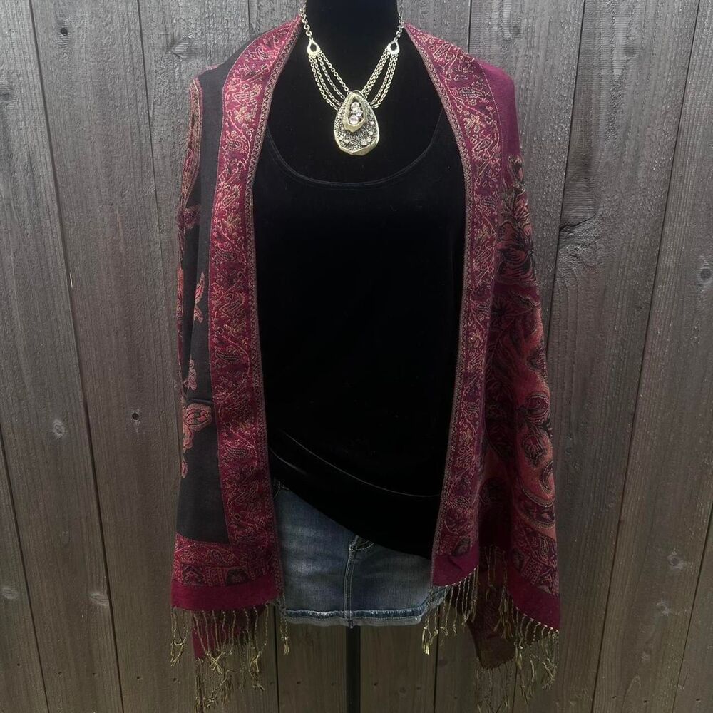 Vintage Victor Costa black velvet tank top